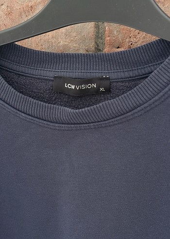 Kadın Lacivert LCW Sweatshirt Uzun Kollu Salaş - Görsel 2