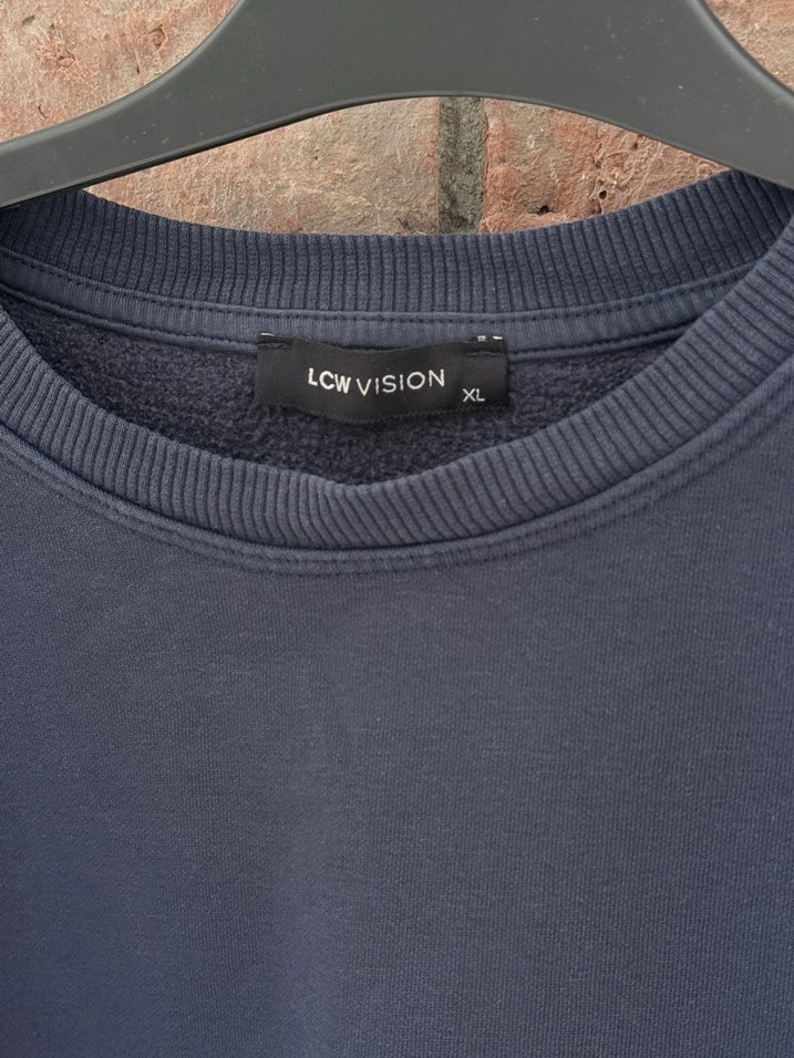 Kadın Lacivert LCW Sweatshirt Uzun Kollu Salaş - Görsel 2