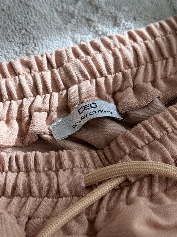 Koyu Bej Uzun A Kesim CEO Sweat Etek - Görsel 3