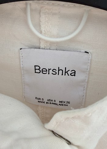 Bershka Beyaz Crop Ceket - Görsel 6