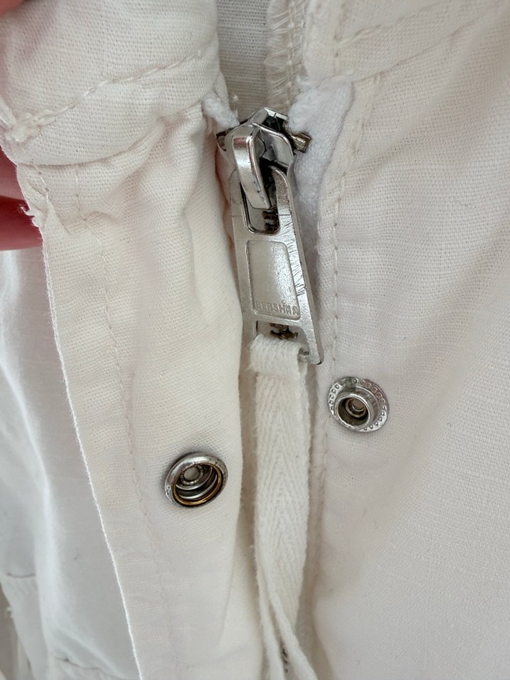 Bershka Beyaz Crop Ceket - Görsel 5