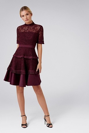 Forever New Bordo Elbise