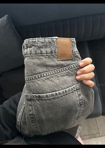 Gri  Kadın Denim Pantolon Zara - Görsel 2