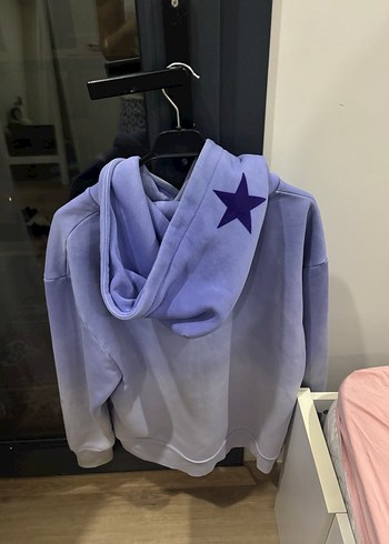 Gri Batik Desenli Kadın sweat - Görsel 3