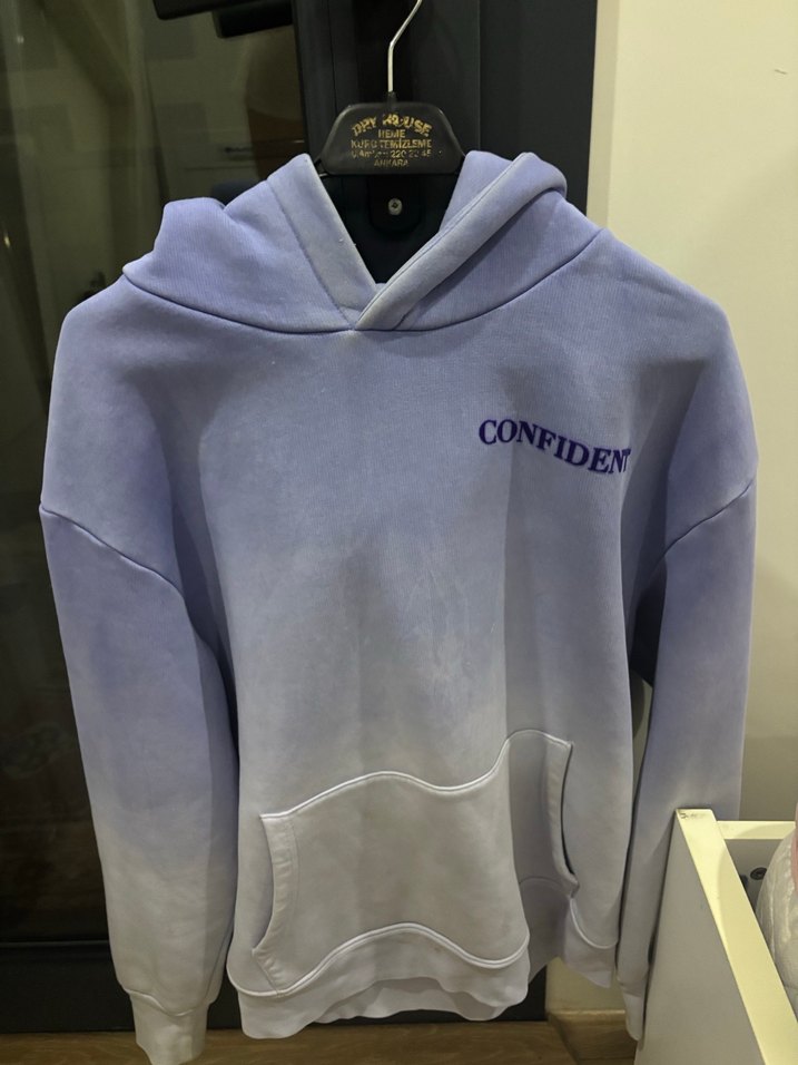 Gri Batik Desenli Kadın sweat - Görsel 5