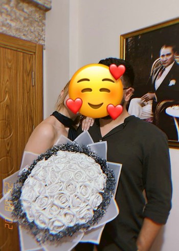 Beden İsteme/söz/nişan beyaz çiçek buketi