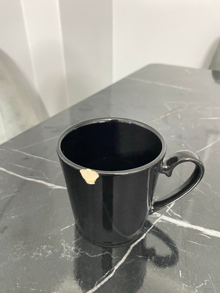 Siyah Seramik Kulplu Kupa - Görsel 2