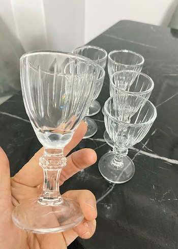 6'lı cam Ayaklı kahve yanı set - Görsel 3