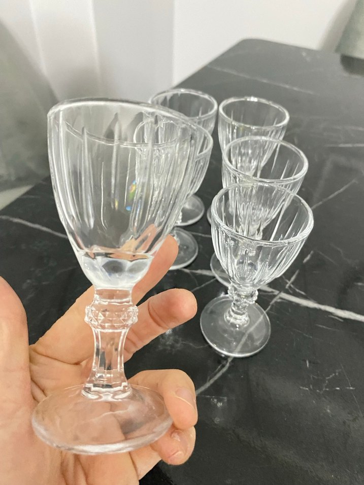 6'lı cam Ayaklı kahve yanı set - Görsel 3