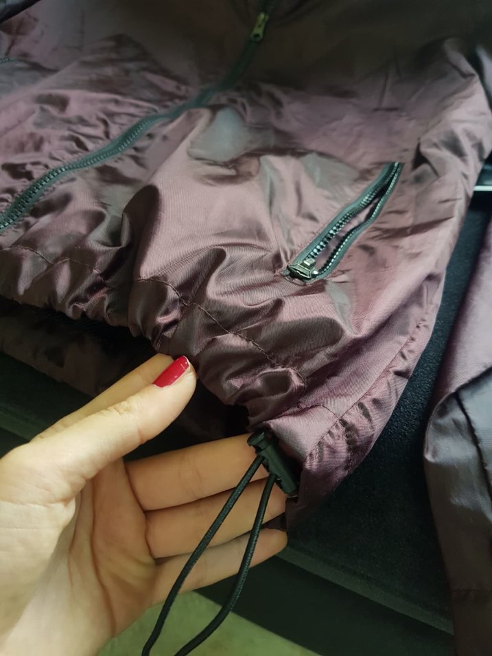 Acı kahve rengi Kapüşonlu Yağmurluk - Görsel 3