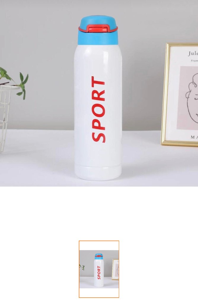 Beyaz Çocuk Termos Matara - Görsel 4