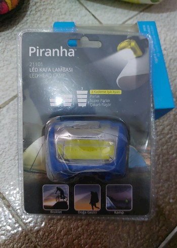 Piranha LED Kafa Lambası 21101 Siyah - Görsel 3