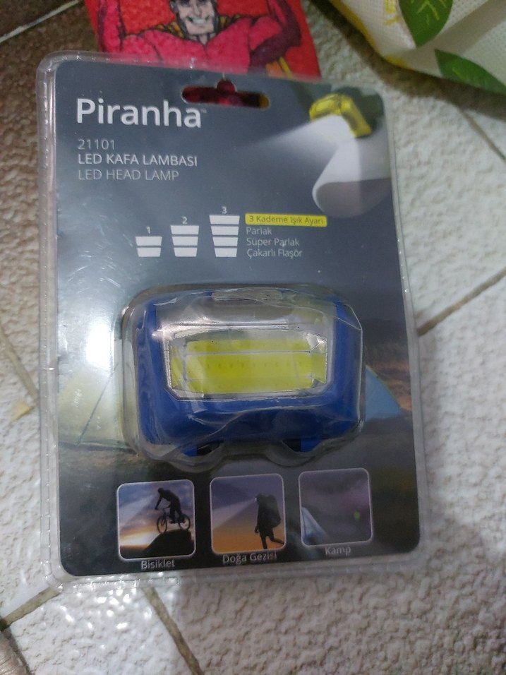 Piranha LED Kafa Lambası 21101 Siyah - Görsel 4