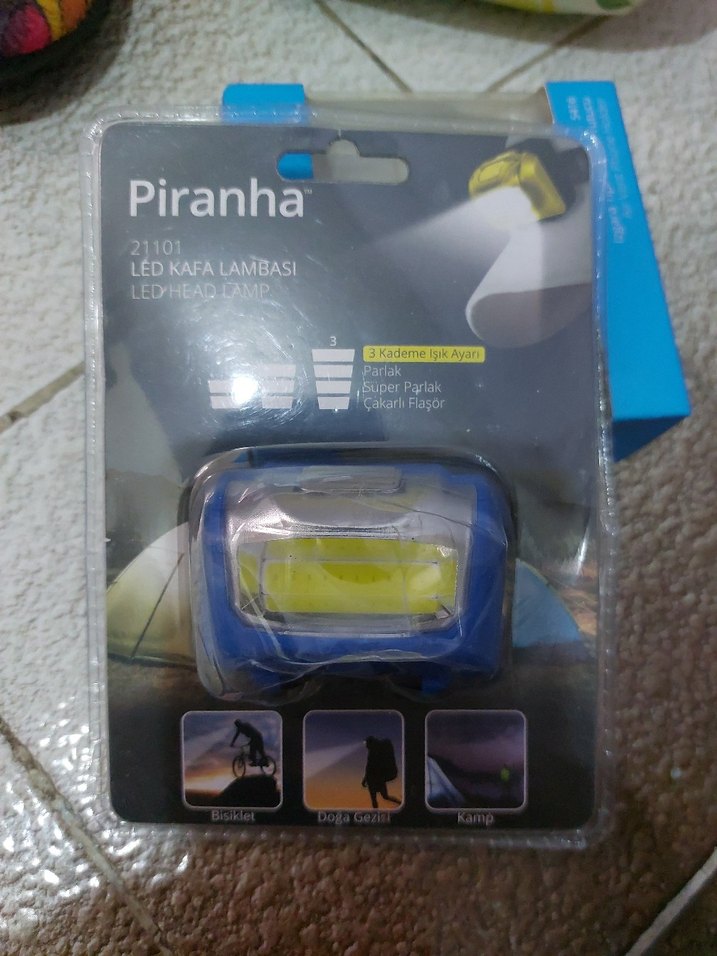 Piranha LED Kafa Lambası 21101 Siyah - Görsel 3