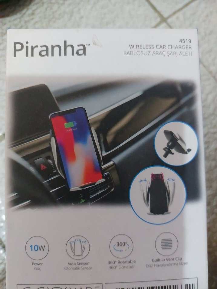 Piranha 4519 Siyah Araç Telefon Tutucu - Görsel 3