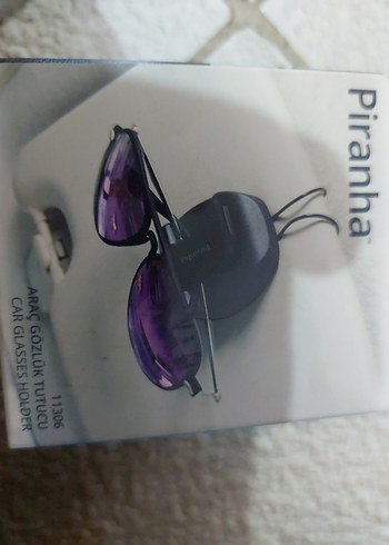 Mor Tokalı Biker Gözlük Tutucu - Görsel 3