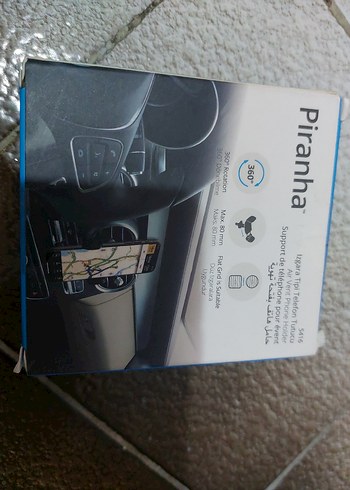 Piranha Izgara Tipi Telefon Tutucu Siyah - Görsel 2