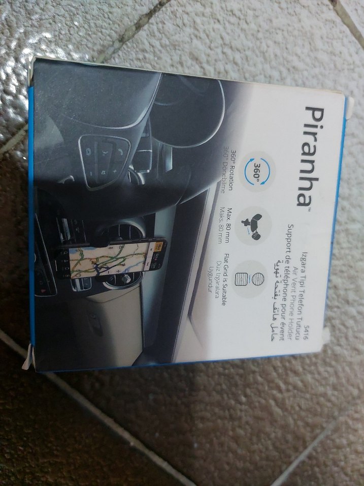 Piranha Izgara Tipi Telefon Tutucu Siyah - Görsel 2