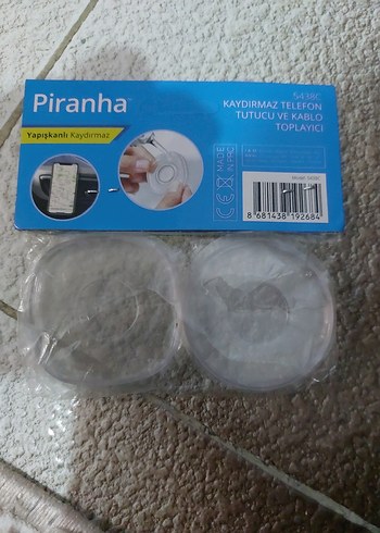 Piranha Kaydırmaz Telefon Tutucu 2'li Gri - Görsel 3