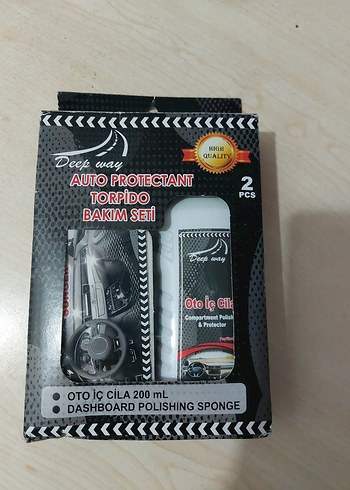 Oto İç Cilası ve Torpido Bakım Seti Siyah - Görsel 3