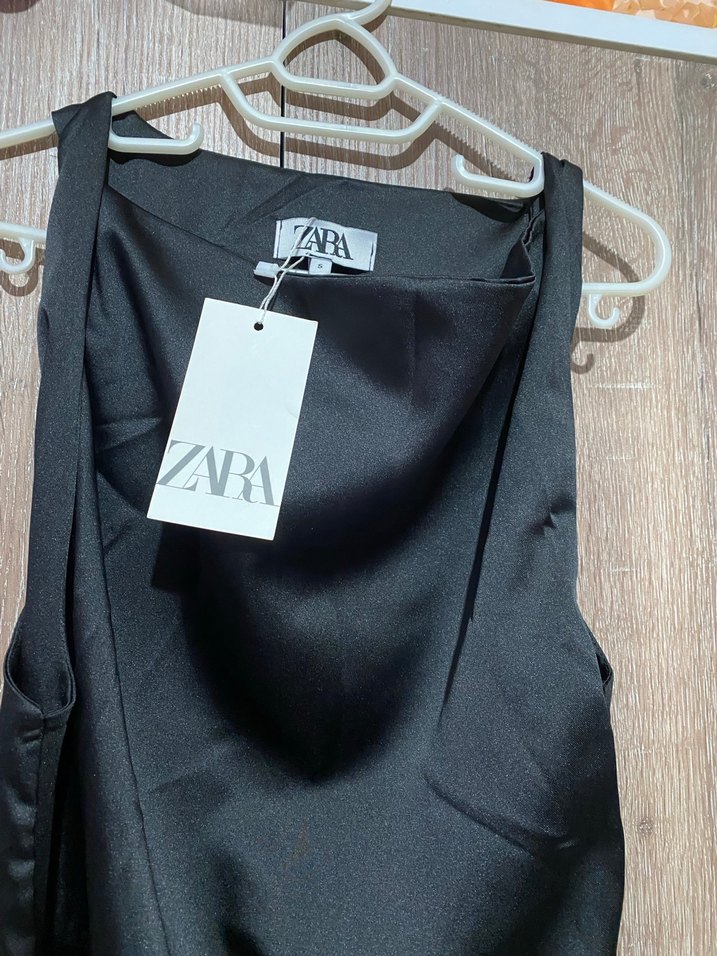 Drapeli Siyah Kadın Kumaş Pantolon - Görsel 2