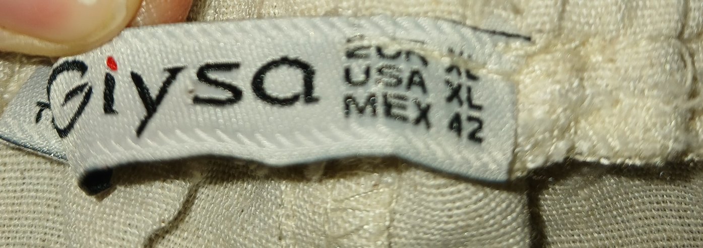 Ünisex Kırık Beyaz Keten Şort - Görsel 3