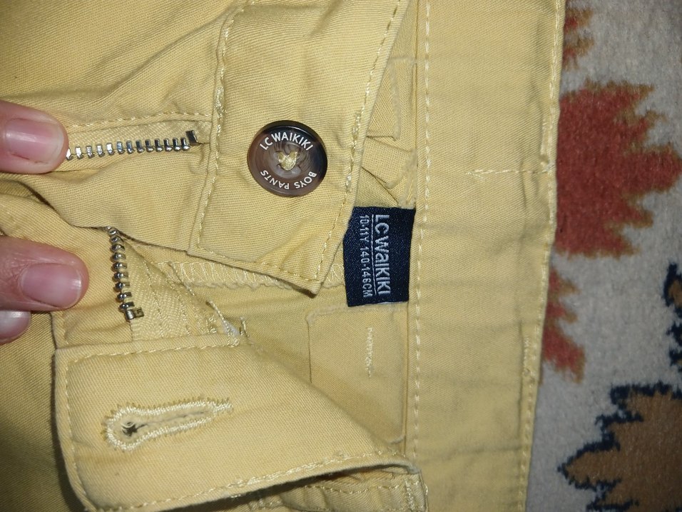 Sarı Ünisex Bermuda Şort - Görsel 3