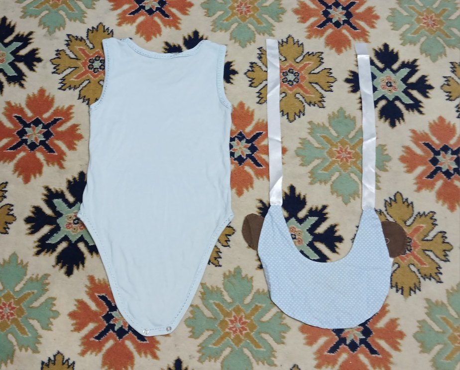 Mavi Zıbın Ve Mama Önlüğü - Görsel 2