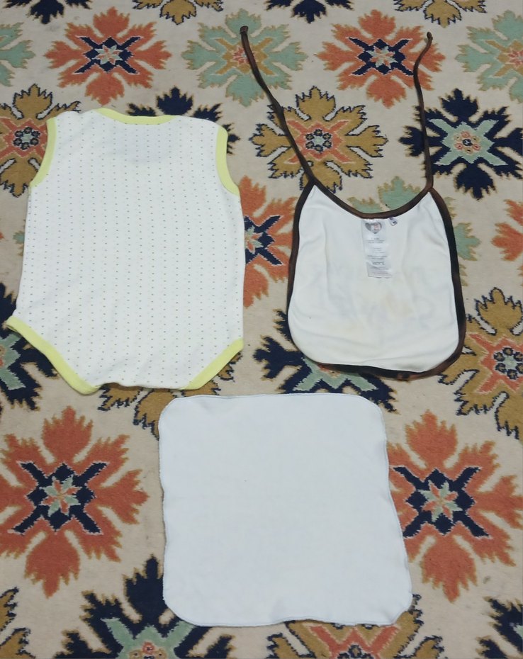 Bebek Mama Önlüğü, Zıbın Ve Mendil - Görsel 2