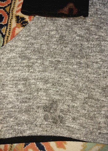 Siyah Gri Uzun Kollu Tişört - Görsel 4