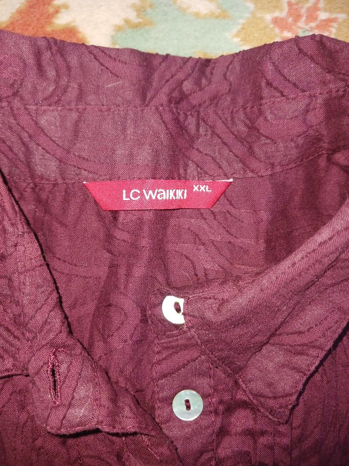 Vintage Mor Kısa Kollu Gömlek - Görsel 3