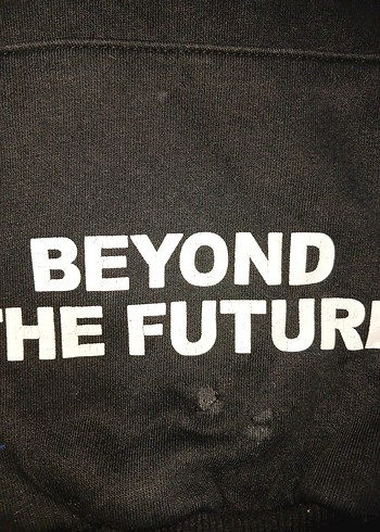 Kapüşonlu Siyah Sweatshirt - Görsel 3