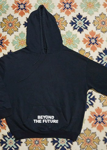 Kapüşonlu Siyah Sweatshirt - Görsel 2