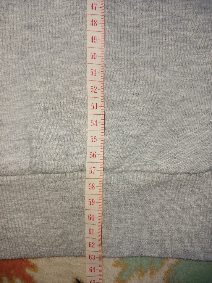 Gri Kapüşonlu Sweatshirt - Görsel 4