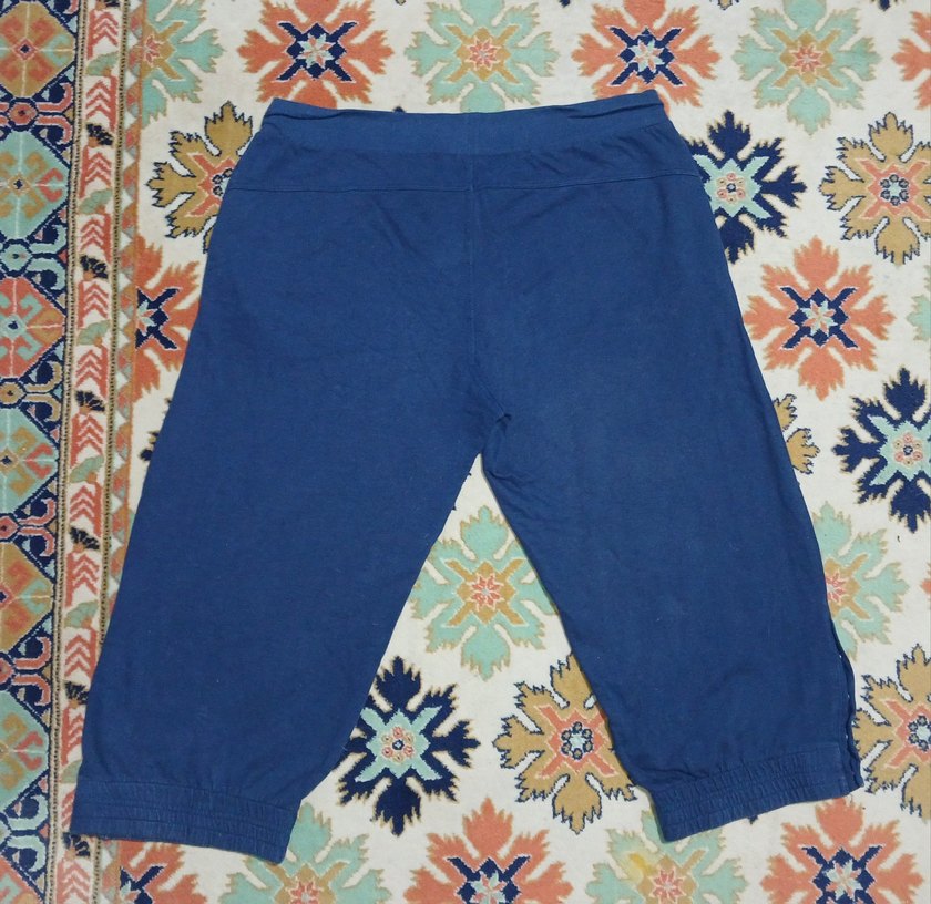 Vintage Mavi Kadın Şort - Kapri - Görsel 2