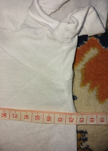 Beyaz Baskılı Pamuklu Tişört - Görsel 4