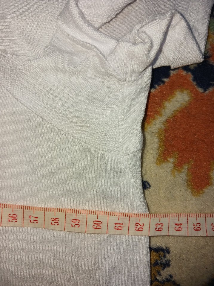 Beyaz Baskılı Pamuklu Tişört - Görsel 4