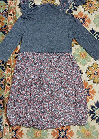 Çok Renkli Bohem Mini Elbise - Görsel 2