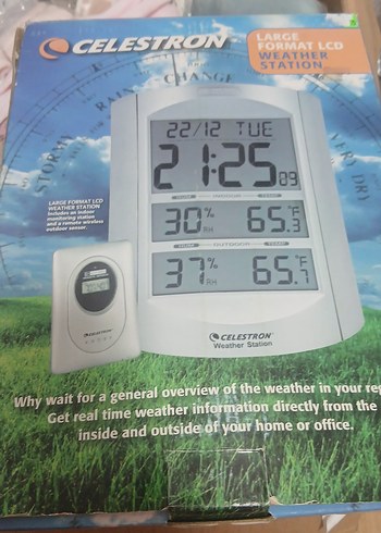 Celestron Hava Durumu İstasyonu LCD Ekranlı - Görsel 2