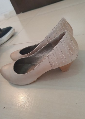 Bej Topuklu Kadın Espadril - Görsel 4