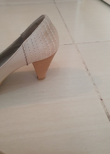 Bej Topuklu Kadın Espadril - Görsel 5