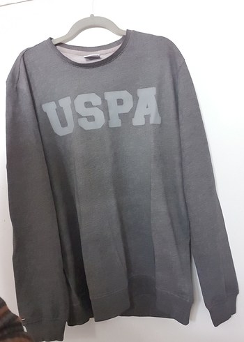 Gri Erkek Sweatshirt Uzun Kollu USPA - Görsel 2