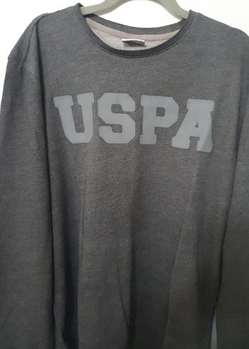Gri Erkek Sweatshirt Uzun Kollu USPA - Görsel 3