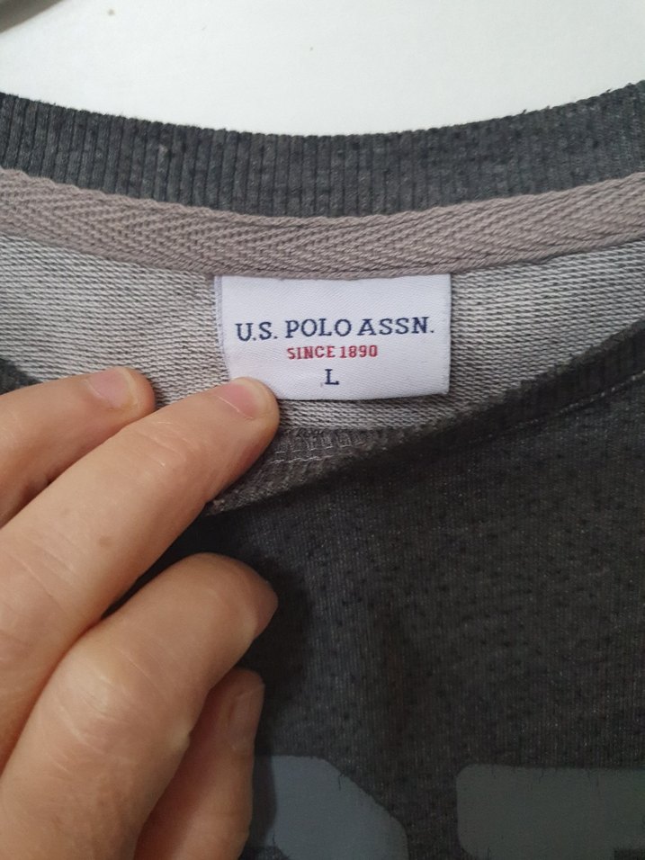 Gri Erkek Sweatshirt Uzun Kollu USPA - Görsel 4