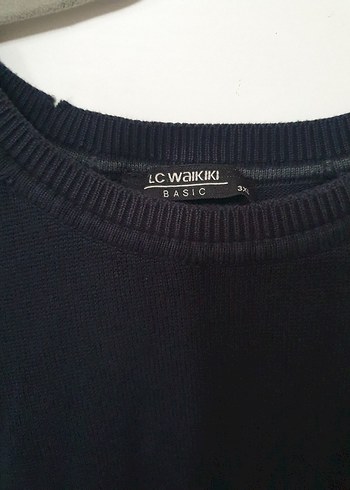 Erkek Siyah Yün Bisiklet Yaka Kazak - Görsel 3