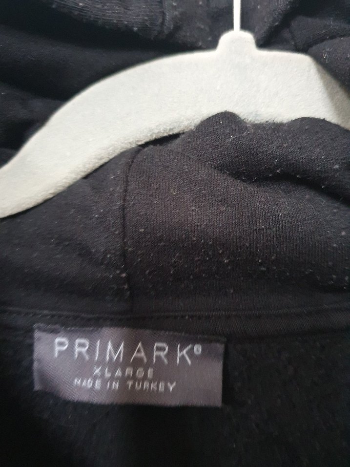 büyük beden Siyah Kapüşonlu Baskılı Oversize Sweatshirt - Görsel 5