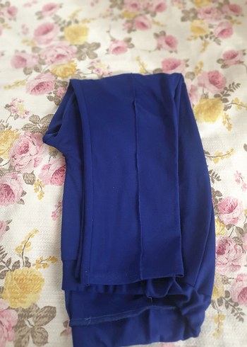 Mavi Kadın Pilili Midi Kumaş Pantolon - Görsel 3