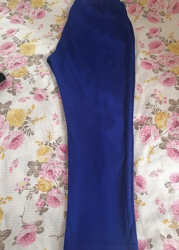 Mavi Kadın Pilili Midi Kumaş Pantolon - Görsel 2