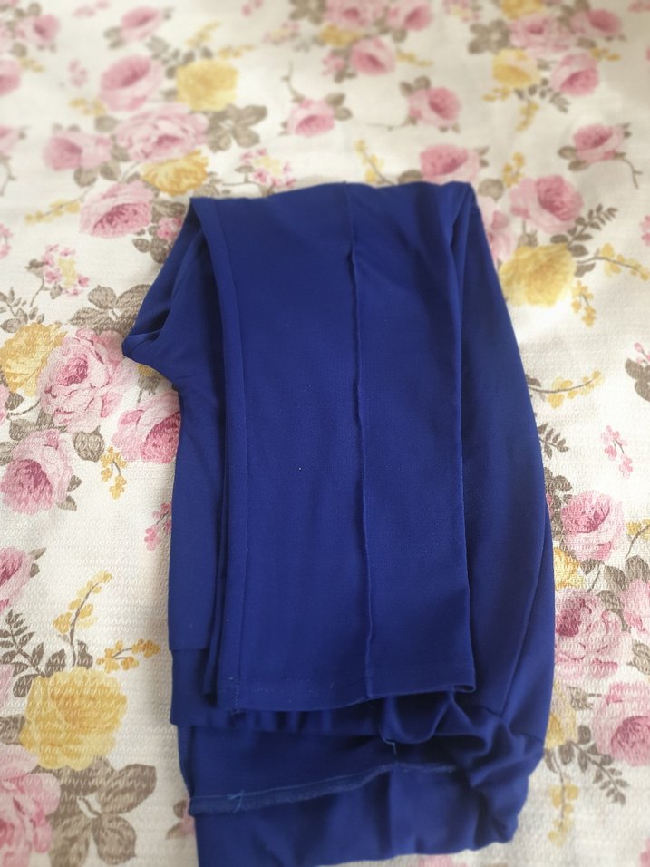 Mavi Kadın Pilili Midi Kumaş Pantolon - Görsel 3