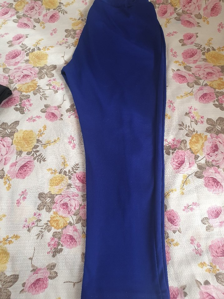 Mavi Kadın Pilili Midi Kumaş Pantolon - Görsel 2